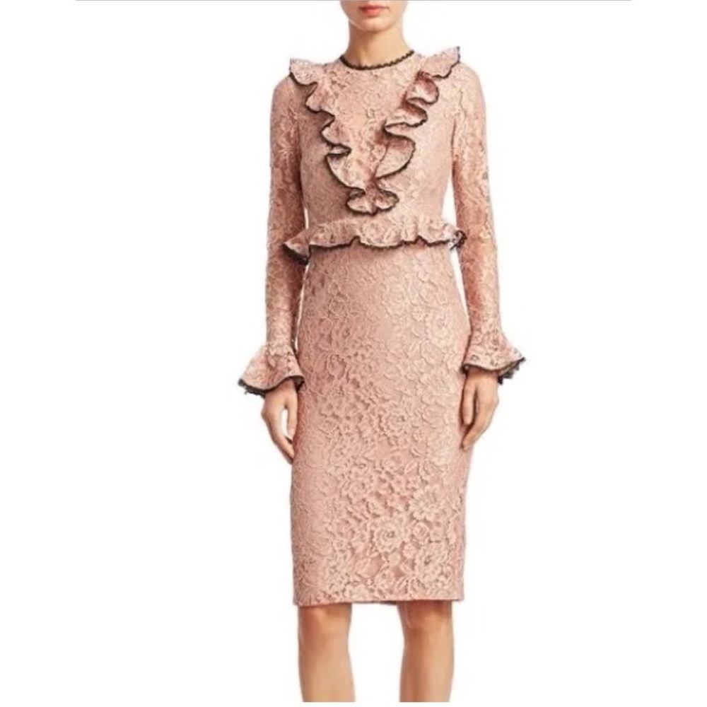 ALEXIS MARIETTE LACE DRESS VICTORIAN-ERA VINTAGE-INSPIRED COQUETTE RUFFLES